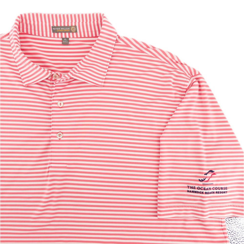 Peter Millar Mens XL Ocean Course Hammock Beach Polo Shirt Summer Comfort Golf